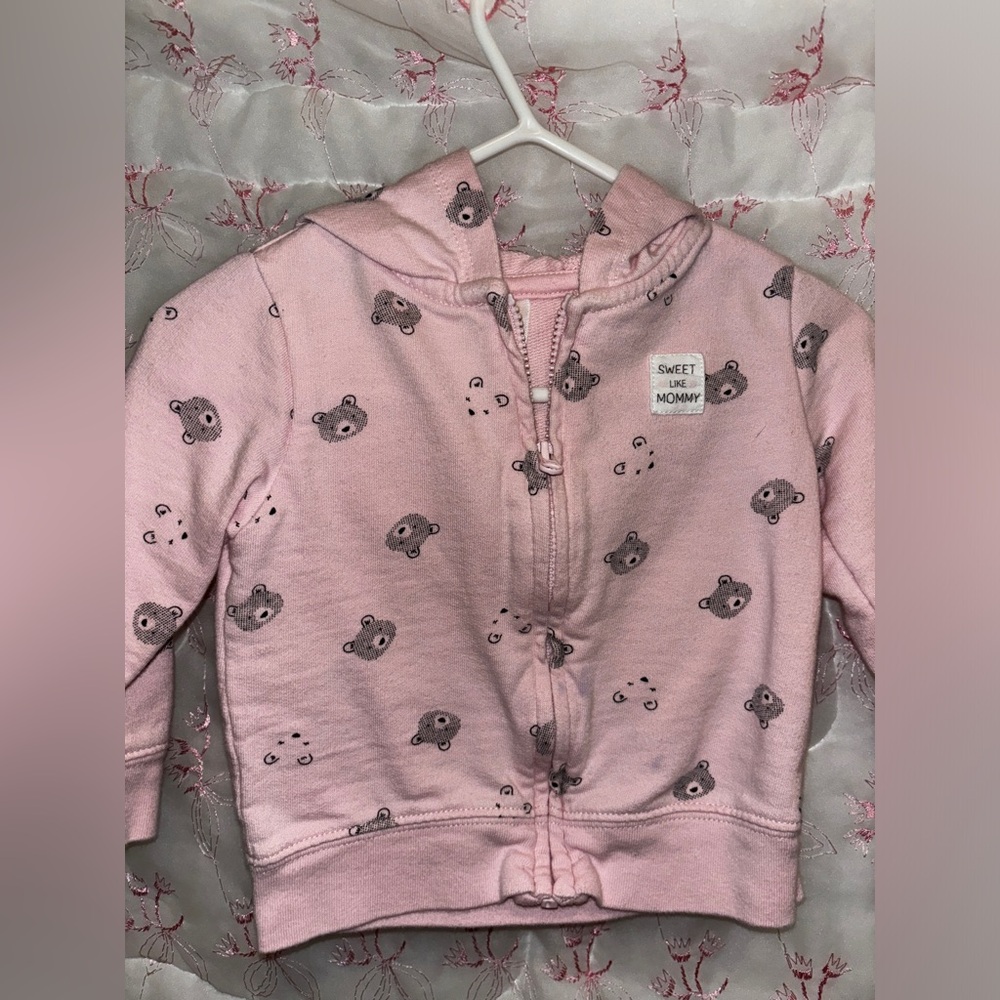 Child of Mine Pink Bear Toddler Hoodie